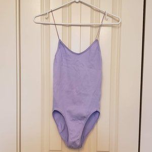 Urban Outfitters Bungee Strap Sleeveless Bodysuit Lilac